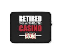 Custodia per Computer Portatile Casino Gambler Retirement Custodia Protettiva per Laptop Impermeabile Multicolore Borsa per Laptop 15In, per Notebook, Laptop