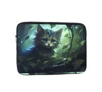 Custodia per Computer Portatile Cat in The Vine Borsa da Trasporto Multicolore Resistente Custodia Protettiva per Laptop, per Office, Notebook, Computer, 15In