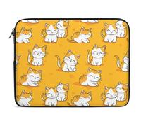 Custodia per Computer Portatile Cats Leave Paw Prints Borsa da Trasporto Comfyable Resistente Custodia per Laptop, per Office, Travel, Notebook, 15In