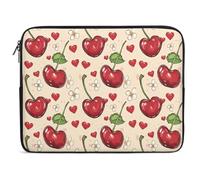 Custodia per Computer Portatile Cherry Flower Heart Sleeve per Laptop Comfyable Resistente Custodia per Laptop, per Office, Travel, Notebook, 15In