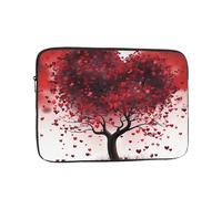 Custodia per computer portatile con albero rosso amore cuore borsa per computer portatile custodia da 10 pollici custodia protettiva per notebook copertura