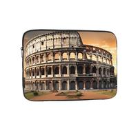 Custodia per computer portatile con antico Colosseo per donne e uomini, borsa impermeabile per computer portatile da 12 pollici borsa leggera per notebook