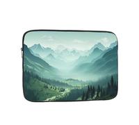 Custodia per computer portatile con bellissimo paesaggio verde montagna borsa per computer portatile Custodia per computer da 13 pollici copertura protettiva per notebook