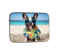 Custodia per computer portatile con bulldog francese, borsa estiva per computer portatile da 10 pollici, custodia protettiva per notebook