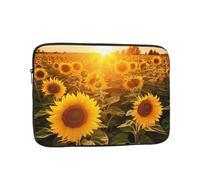 Custodia per computer portatile con campo di girasoli Sunshine Borsa per computer portatile da 15 pollici custodia protettiva per notebook