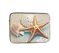 Custodia per computer portatile con conchiglie marine e stelle marine, custodia per computer portatile da 10 pollici