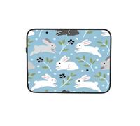 Custodia per computer portatile con conigli, borsa da lavoro per computer portatile da 13 pollici