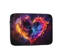 Custodia per computer portatile con cuore arcobaleno borsa per computer portatile custodia da 13 pollici custodia protettiva per notebook copertura