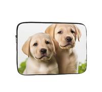 Custodia per computer portatile con divertente cucciolo di labrador, borsa per computer portatile da 25,4 cm