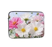 Custodia per computer portatile con fiori rosa e bianchi, custodia per computer portatile da 12 pollici, custodia protettiva per notebook
