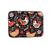 Custodia per computer portatile con gallo carino galline borsa per computer portatile custodia per computer da 13 pollici copertura per notebook
