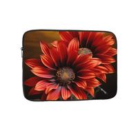Custodia per computer portatile con girasole rosso, custodia protettiva per computer da 12 pollici