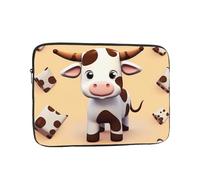 Custodia per computer portatile con mucca carina borsa per computer portatile custodia per computer da 15 pollici copertura protettiva per notebook
