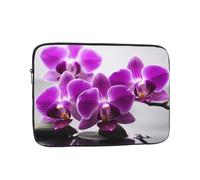 Custodia per computer portatile con orchidea farfalla viola da 13 pollici, impermeabile, antiurto, borsa per computer portatile leggera custodia per tablet