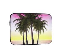 Custodia per computer portatile con palma tropicale, borsa per computer portatile da 17 pollici