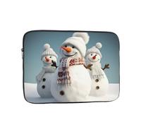 Custodia per computer portatile con pupazzo di neve felice borsa per computer portatile custodia per computer da 10 pollici copertura protettiva per notebook