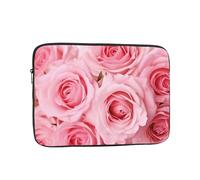 Custodia per computer portatile con rose fresche rosa, custodia protettiva per computer da 17 pollici
