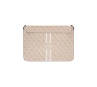 Custodia per computer portatile con strisce stampate Guess 4G per MacBook 16" rosa