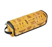 Custodia per computer portatile con tappetino resistente al calore, 33,5 cm, 35,5 cm, freccia tribale e totem, grande capacità