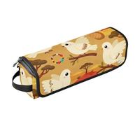 Custodia per computer portatile con tappetino resistente al calore, 33,5 cm e 35,5 cm, motivo uccello tribale, antipolvere, da viaggio