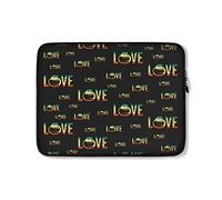 Custodia per Computer Portatile Curling Love Pattern Custodia Notebook Multicolore Impermeabile Portatile Borsa 15In, per Laptop, Computer Portatile