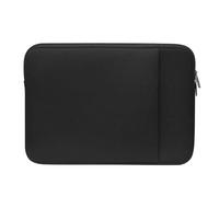 Custodia per computer portatile, custodia protettiva per laptop con tasca laterale, porta notebook di grande capacità, borsa da viaggio con cerniera per laptop da 13 pollici, Nero, Refer