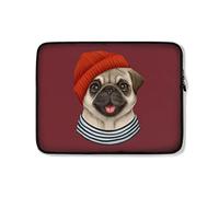 Custodia per Computer Portatile Cute Pug Dog Custodia Protettiva per Laptop Antiurto Comfyable Borsa da Trasporto 15In, per Laptop, Notebook
