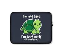 Custodia per Computer Portatile Cute Turtle Not Late Funny Borsa Porta Resistente Antiurto Custodia Protettiva per Laptop 15In, per Laptop, Computer Portatile