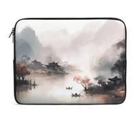 Custodia per computer portatile da 10 pollici Custodia protettiva per laptop Romantico River View Custodia per laptop antiurto Valigetta per computer impermeabile