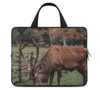 Custodia per computer portatile da 12 pollici Borsa per il trasporto del computer portatile Mangiare erba nel parco Custodia protettiva sottile borsa