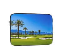 Custodia per computer portatile da 12 pollici, custodia protettiva morbida con stampa campo da golf by the sea, borsa sottile e leggera appositamente compatibile con MacBook da 12 pollici, adatta per