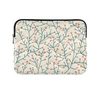 Custodia per computer portatile da 13 a 14 pollici, elegante custodia per laptop, fiori e viti, custodia rigida con cerniera per viaggi di lavoro