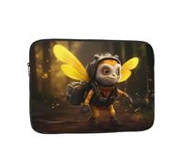 Custodia per computer portatile da 13" con stampa di api carine, accessorio essenziale per pendolari e uso in ufficio