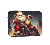 Custodia per computer portatile da 13 pollici, antiurto, con Babbo Natale, motociclista, equitazione, custodia per laptop