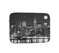 Custodia per computer portatile da 13 pollici, custodia protettiva morbida con stampa di dipinti di New York, borsa sottile e leggera appositamente compatibile con MacBook da 13 pollici, adatta per