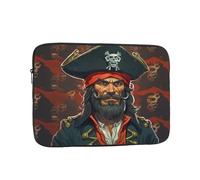 Custodia per computer portatile da 13 pollici, motivo: capitano pirata