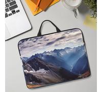 Custodia per computer portatile da 14", leggera, impermeabile, antiurto, custodia da viaggio per tablet panoramica delle Alpi, con manico, per notebook da 13-14 pollici