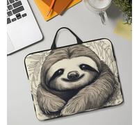 Custodia per computer portatile da 14", leggera, impermeabile, antiurto, morbida, custodia da viaggio per tablet con bradipo My Spirit, con manico, per notebook da 13 a 14 pollici