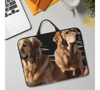 Custodia per computer portatile da 14", leggera, impermeabile, antiurto, morbida, custodia da viaggio per tablet Golden Retrievers con maniglia per notebook da 13-14 pollici
