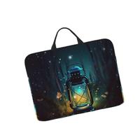 Custodia per computer portatile da 14", leggera, impermeabile, antiurto, morbida, custodia da viaggio per tablet con lucciole e lanterna, con manico, per notebook da 13-14 pollici