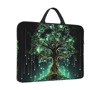 Custodia per computer portatile da 14 pollici antiurto borsa per computer magica albero verde borsa per computer resistente all'acqua Custodia per il trasporto del computer