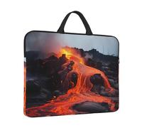 Custodia per computer portatile da 14 pollici antiurto borsa per computer portatile rossa calda lava da Kilauea vulcano borsa per computer resistente all'acqua custodia per il trasporto del computer