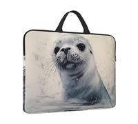 Custodia per computer portatile da 14 pollici antiurto borsa per laptop con sigillo di arpa pittura borsa per computer resistente all'acqua custodia per il trasporto del computer
