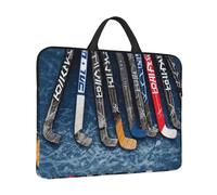 Custodia per computer portatile da 14 pollici antiurto borsa per laptop da hockey su ghiaccio Bastoni Borsa per computer resistente all'acqua Custodia per il trasporto del computer