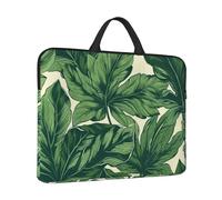 Custodia per computer portatile da 14 pollici antiurto borsa per laptop verde fogliame botanico borsa per computer resistente all'acqua Custodia per il trasporto del computer