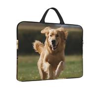 Custodia per computer portatile da 14 pollici antiurto Golden Retriever Borsa per computer da corsa Custodia per computer resistente all'acqua