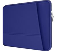 Custodia per computer portatile da 15,6", durevole e rispettosa dell'ambiente, in poliestere verticale con tasca per MacBook, Acer Aspire, ASUS P-Series, Chromebook Notebook, blu