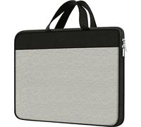 Custodia per computer portatile da 15,6 pollici, custodia per computer portatile, resistente e antiurto, custodia protettiva per computer portatile HP Asus Acer Dell Lenovo Ultrabook (nero/grigio)