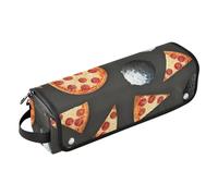 Custodia per computer portatile da 15 a 16 pollici con tappetino resistente al calore pizza e pianeti borsa organizer per strumenti per capelli