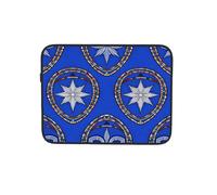 Custodia per computer portatile da 15 pollici con maschera tribale, blu
